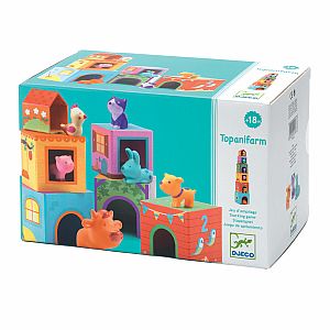 Topanifarm Stacking Blocks + Animals