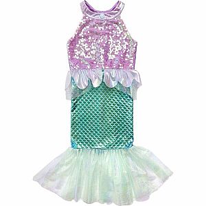 Misty Mermaid Dress Pink/ Blue (sz 3-4)