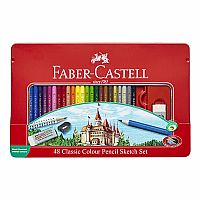 48 Classic Color Pencil Sketch Set