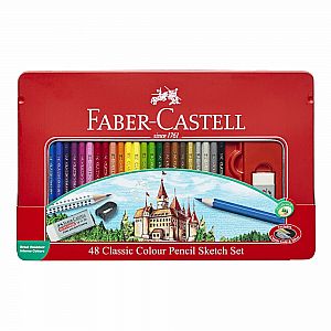 48 Classic Color Pencil Sketch Set